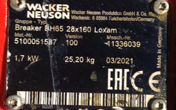 WACKER NEUSON BH65  376MAM10