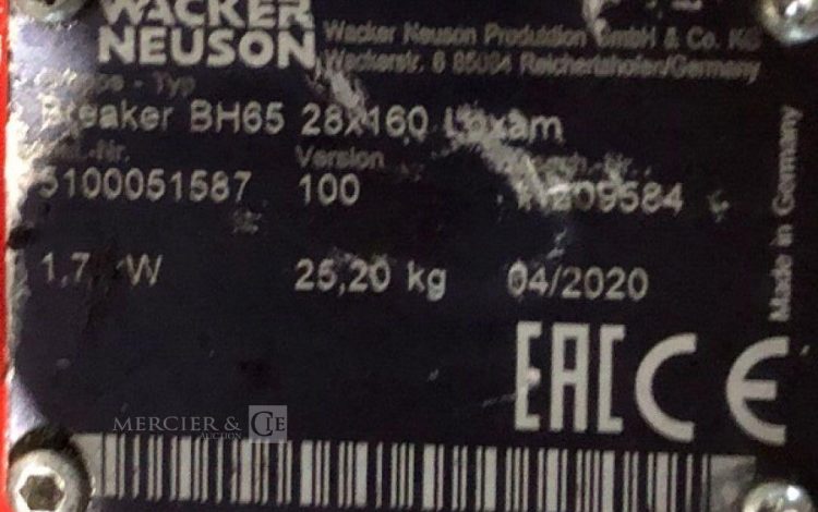 WACKER NEUSON BH65  376MAM10
