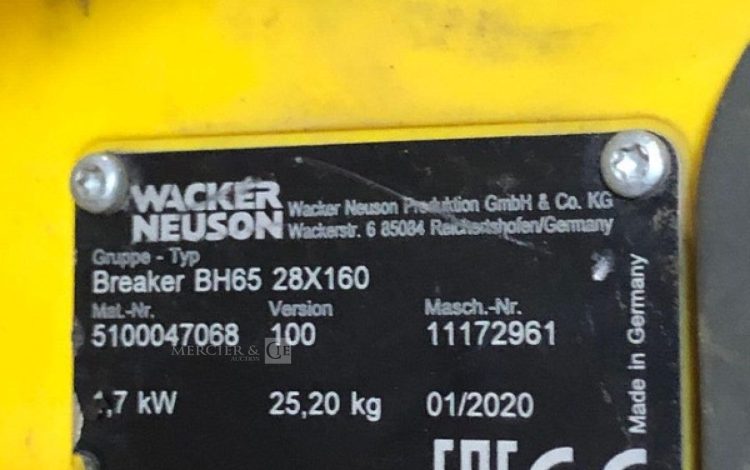 WACKER NEUSON BH65  481MAM10