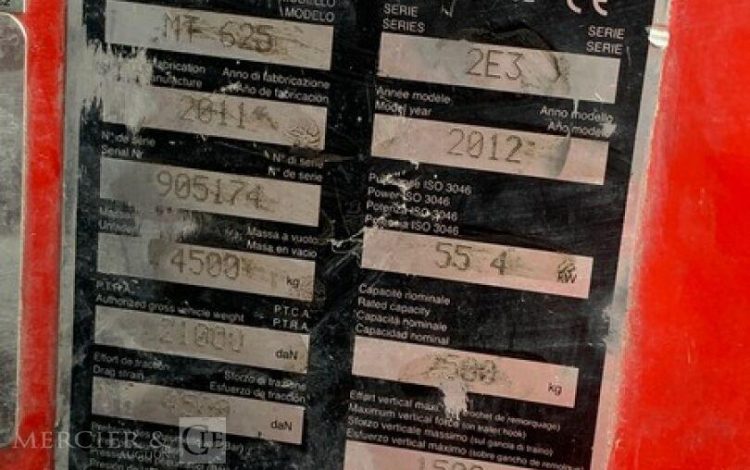 MANITOU MT625 / 2E3  52240736