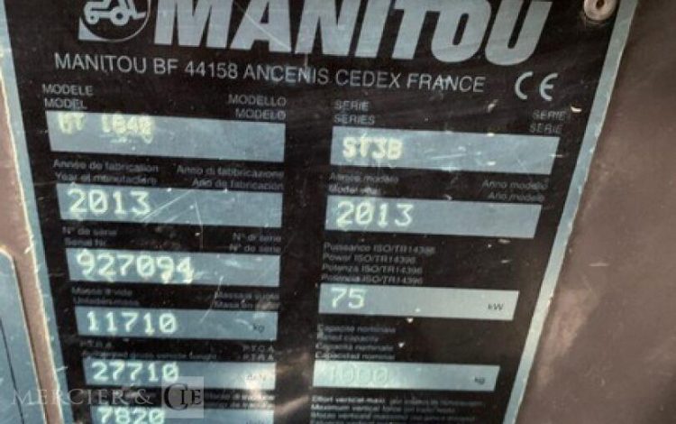MANITOU MT1840 / ST3B  K856F011
