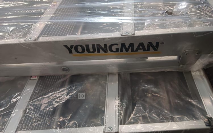 Autre Lot de 3 passerelles de chantier Youngman en aluminium, 6 marches .  196