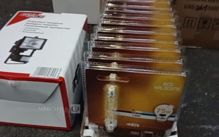 Autre Lot comprenant 24 projecteur halogène en aluminium (modèle GO/ON) accompagné de  260