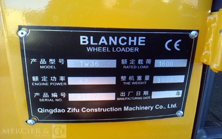 GENERIQUE CHARGEUSE ARTICULLE TW36 1.6T 1H AN2025 JAUNE 25D073