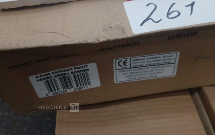 Autre Lot de 100 bordures de 40×4,5cm , couleur Chicago Point Negro Green  262