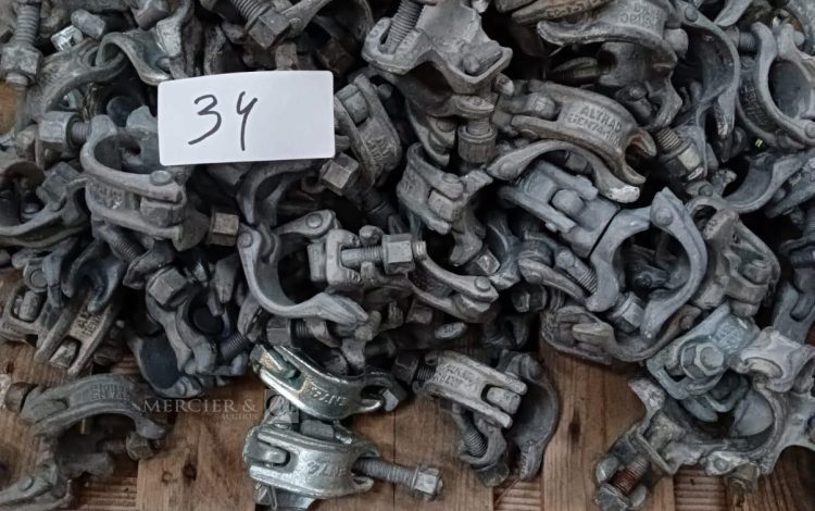 Autre Lot de 100 colliers de serrage pour tubes déchafaudage, comprenant des modèles  34