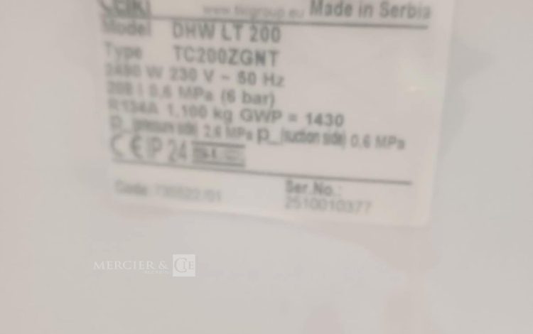 Autre Chauffe-eau thermodynamique Tiki  Modèle DHW LT 200  371