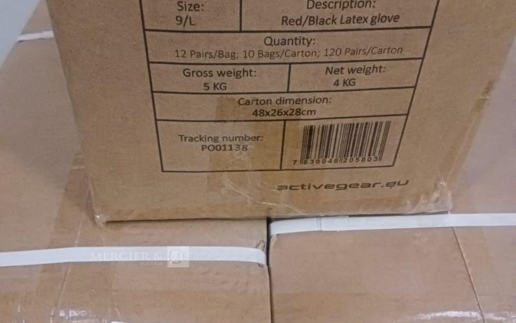 Autre Lot de 600 paires de gants de manutention Active Gear modèle G1169NP, en late  47