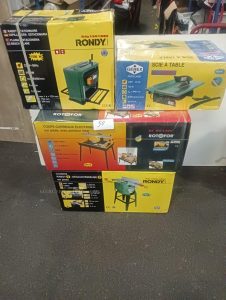 Autre Ensemble de 4 machines neuves en cartons dorigine, comprenant une raboteuse st  50