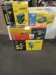 Autre Ensemble de 4 machines neuves en cartons dorigine, comprenant une raboteuse st  51