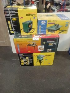 Autre Ensemble de 4 machines neuves en cartons dorigine, comprenant une raboteuse st  53