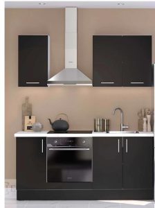 Autre Cuisine couleur anthracite  de 180 cm ,de la marque OSKAB ImPorte ant : Le clien  96