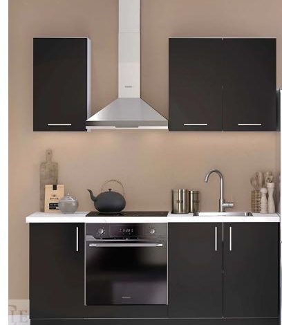 Autre Cuisine couleur anthracite  de 180 cm ,de la marque OSKAB ImPorte ant : Le clien  96