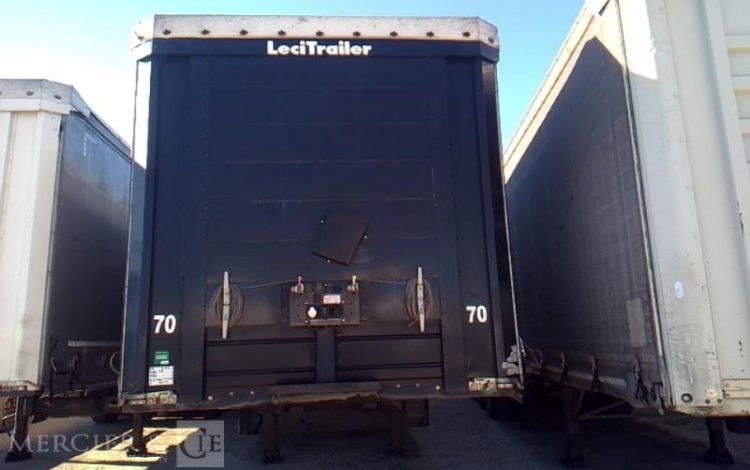 LECITRAILER SEMI REMORQUE BACHE 3 ESSIEUX PTAC 38T NOIR EC-630-QJ