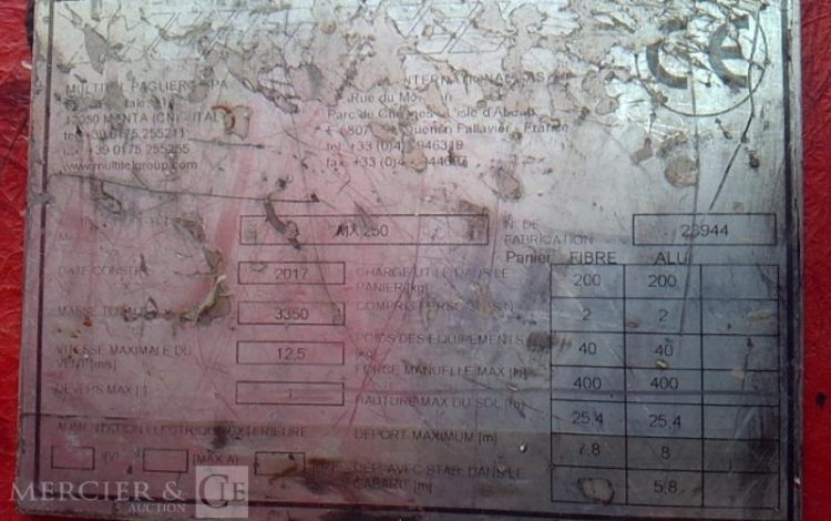 MULTITEL DAILY AVEC NACELLE MULTITEL MX250 25M  EJ-953-ZC