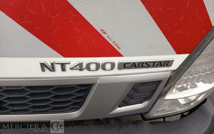 NISSAN CABSTAR NT400 AVEC NACELLE MULTITEL MT202 – 20 METRES – 2404 HEURES – ANNEE 2017 BLANC EL-347-SQ