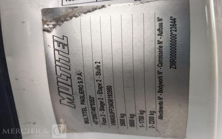 NISSAN CABSTAR NT400 AVEC NACELLE MULTITEL MT202 – 20 METRES – 2404 HEURES – ANNEE 2017 BLANC EL-347-SQ