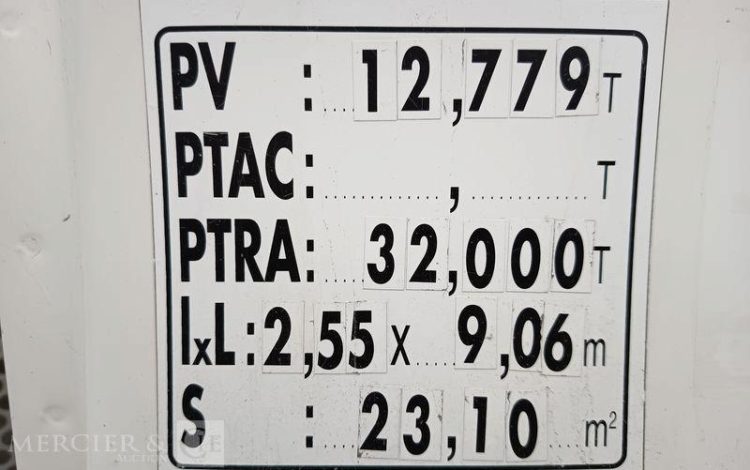 MAN TGS 32,420 PORTEUR TOUPIE A BETON – PTRA 32 TONNES – 159486 KMS – ANNEE 2017 BLANC EP-916-HW