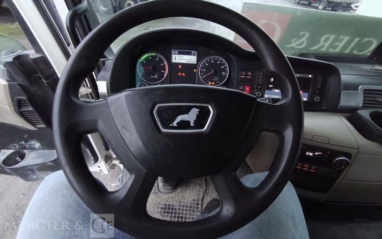 MAN TGS 32,420 PORTEUR TOUPIE A BETON – PTRA 32 TONNES – 159486 KMS – ANNEE 2017 BLANC EP-916-HW