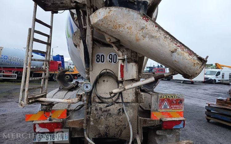 MAN TGS 32,420 PORTEUR TOUPIE A BETON – PTRA 32 TONNES – 159486 KMS – ANNEE 2017 BLANC EP-916-HW