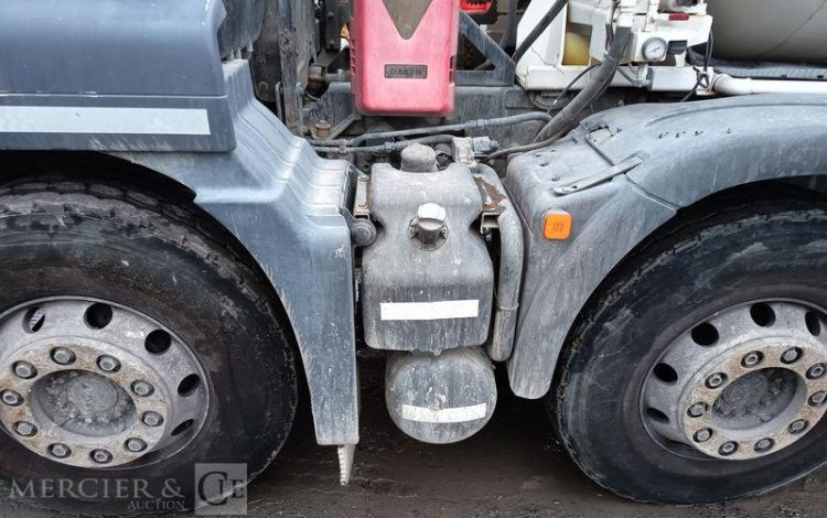 MAN TGS 32,420 PORTEUR TOUPIE A BETON – PTRA 32 TONNES – 159486 KMS – ANNEE 2017 BLANC EP-916-HW