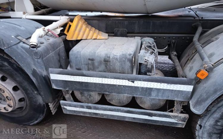 MAN TGS 32,420 PORTEUR TOUPIE A BETON – PTRA 32 TONNES – 159486 KMS – ANNEE 2017 BLANC EP-916-HW