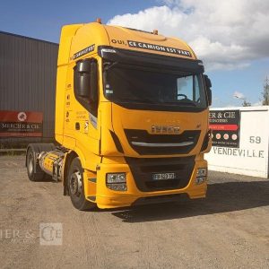 IVECO STRALIS NP460 – PTRA : 44 TONNES – GAZ – 205247 KMS – JAUNE FB-623-TQ