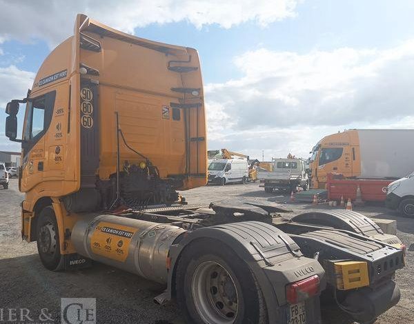 IVECO STRALIS NP460 – PTRA : 44 TONNES – GAZ – 205247 KMS – JAUNE FB-623-TQ