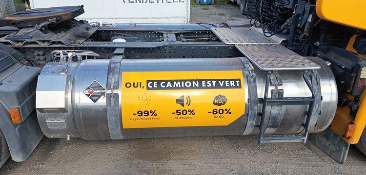 IVECO STRALIS 460 NP – PTRA : 44 TONNES – GAZ – 194425 KMS – JAUNE FE-327-PW