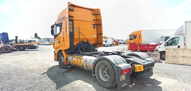 IVECO STRALIS 460 NP – PTRA 44 TONNES – GAZ – 192007 KMS – ANNEE 2019 JAUNE FE-539-YJ