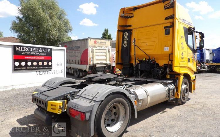 IVECO STRALIS 460 NP – PTRA 44 TONNES – GAZ – 192007 KMS – ANNEE 2019 JAUNE FE-539-YJ