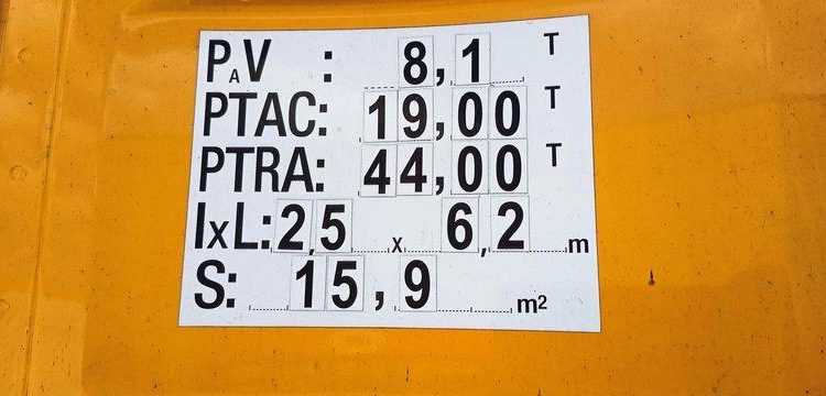 IVECO STRALIS 460 NP – PTRA 44 TONNES – GAZ – 192007 KMS – ANNEE 2019 JAUNE FE-539-YJ