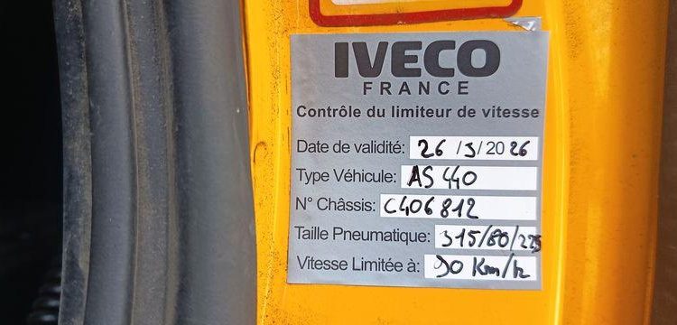 IVECO STRALIS 460 NP – PTRA 44 TONNES – GAZ – 192007 KMS – ANNEE 2019 JAUNE FE-539-YJ