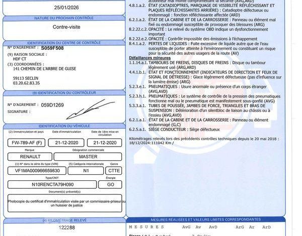 RENAULT MASTER 2.3 DCI 180 35 L3H2 ENERGY GRAND-CONFORT BLANC FW-789-AF