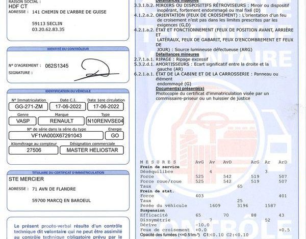 RENAULT CAMION MAGASIN  EUROMAG HELIOSTAR PANO 6m7 SUR BASE RENAULT 2.3 BLUEDCI 145ch BLANC GG-271-ZM