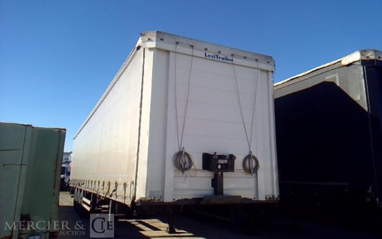 LECITRAILER SEMI REMORQUE BACHE 3 ESSIEUX PTAC 39T GRIS GK-661-LG