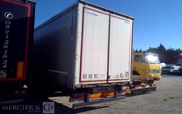 LECITRAILER SEMI REMORQUE BACHE 3 ESSIEUX PTAC 39T GRIS GK-661-LG