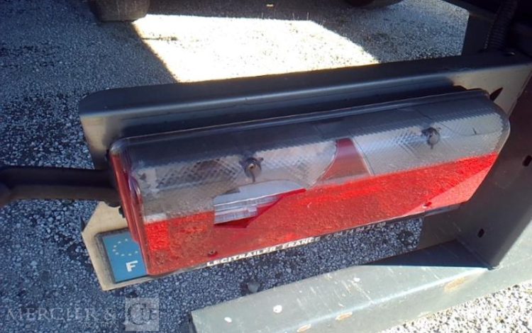 LECITRAILER SEMI REMORQUE BACHE 3 ESSIEUX PTAC 39T GRIS GK-661-LG