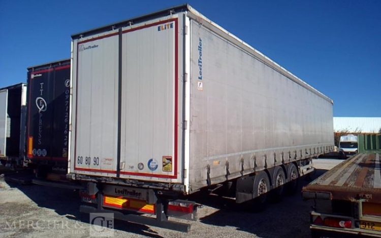 LECITRAILER SEMI REMORQUE BACHE 3 ESSIEUX PTAC 39T GRIS GK-661-LG