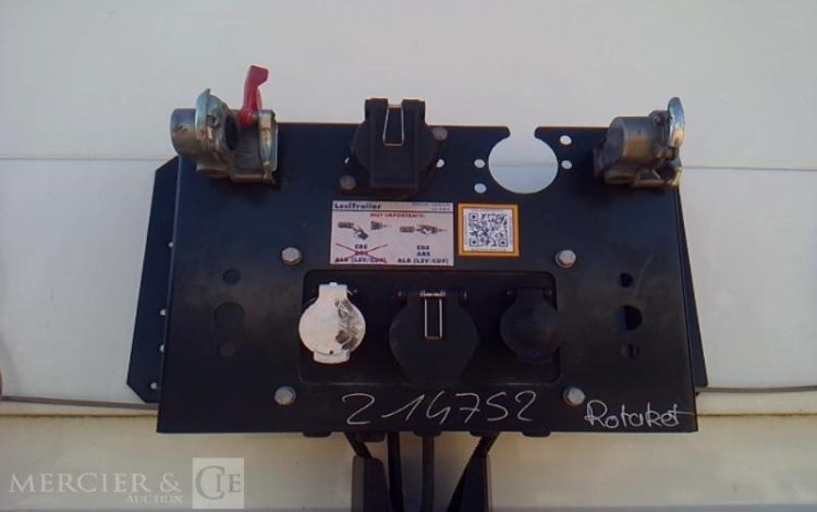 LECITRAILER SEMI REMORQUE BACHE 3 ESSIEUX PTAC 39T GRIS GK-661-LG