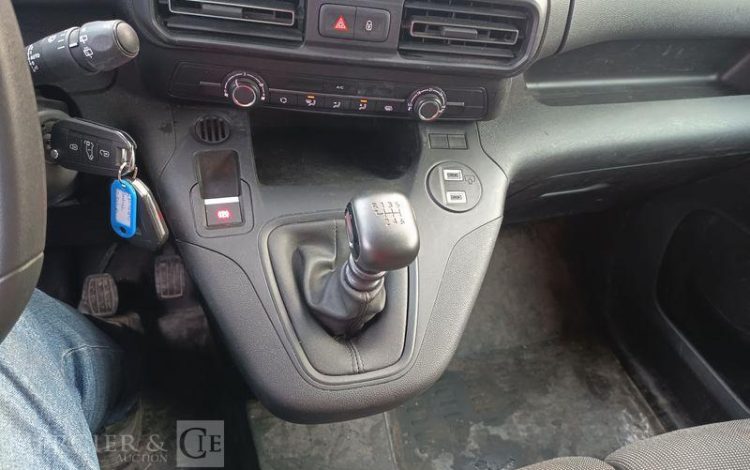 PEUGEOT PARTNER PHASE 2 L1 1.5 BLUEHDIi 16V 100 CV DIESEL – 18238 KMS – ANNEE 2024 BLANC GZ-593-AS