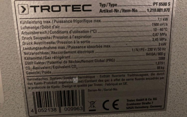 TROTEC PT 6500 S  CLI010554