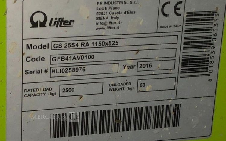 LIFTER GS 25S4 RA  TRA011194