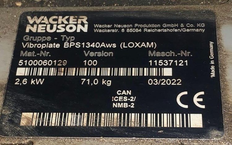WACKER NEUSON   30MAM12026