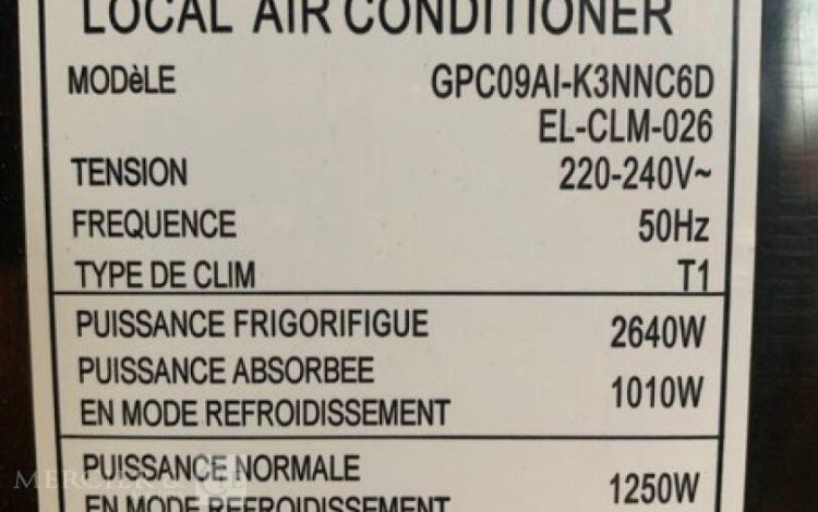 GREE GPC09AI-K3NNC6D  26MAM12026