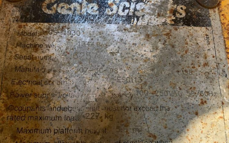 GENIE GS1930  CE08A935