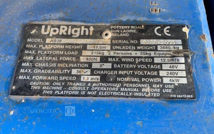 UPRIGHT AB38  TE13A1854