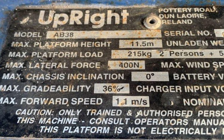 UPRIGHT AB38  TE13A1854