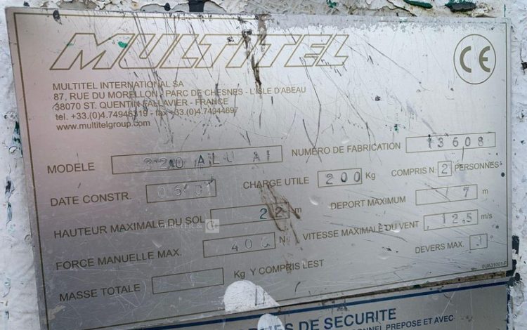 MERCEDES MERCEDES SPRINTER / MULTITEL 220 ALU  VL22A2089