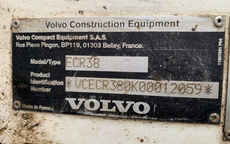 VOLVO ECR38  198204